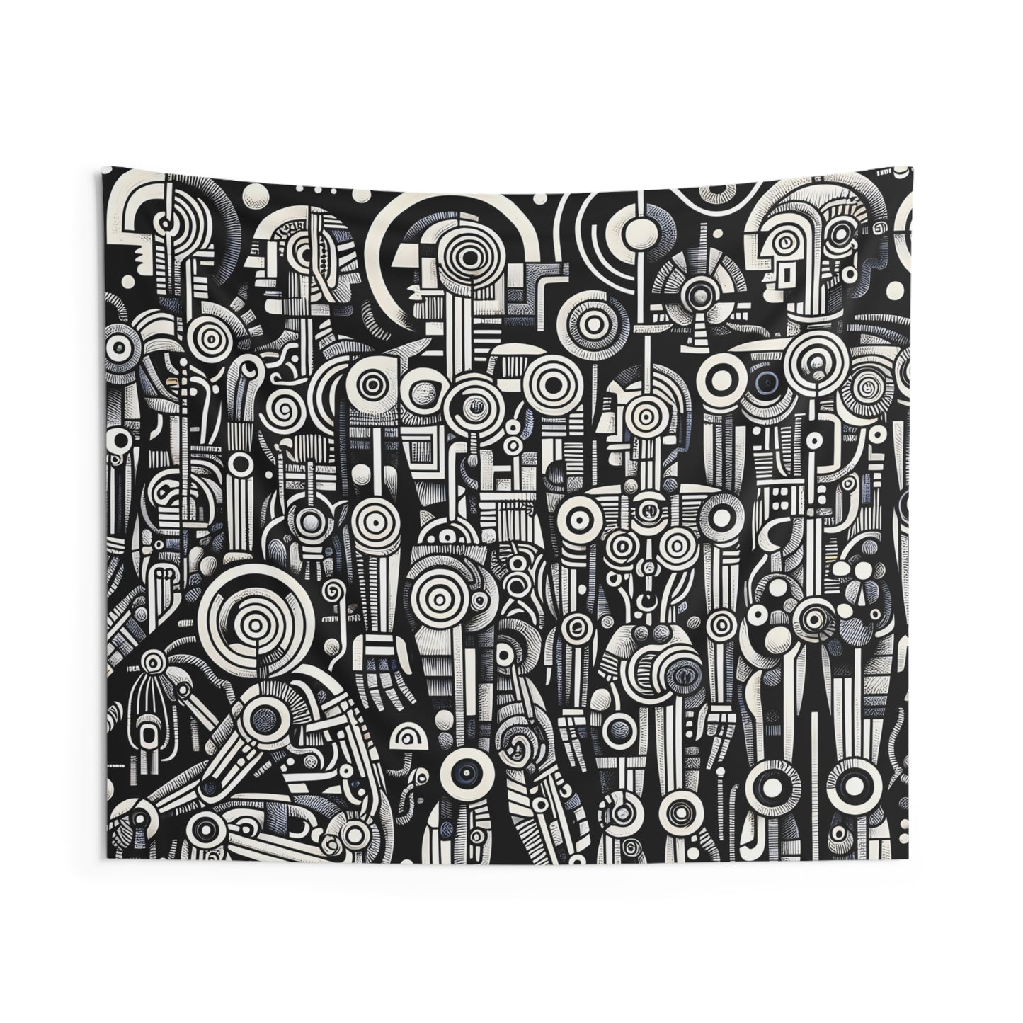 Robotz Indoor Wall Tapestry, Boho Wall Art, Wall Hanging Tapestry, Aesthetic Accessories