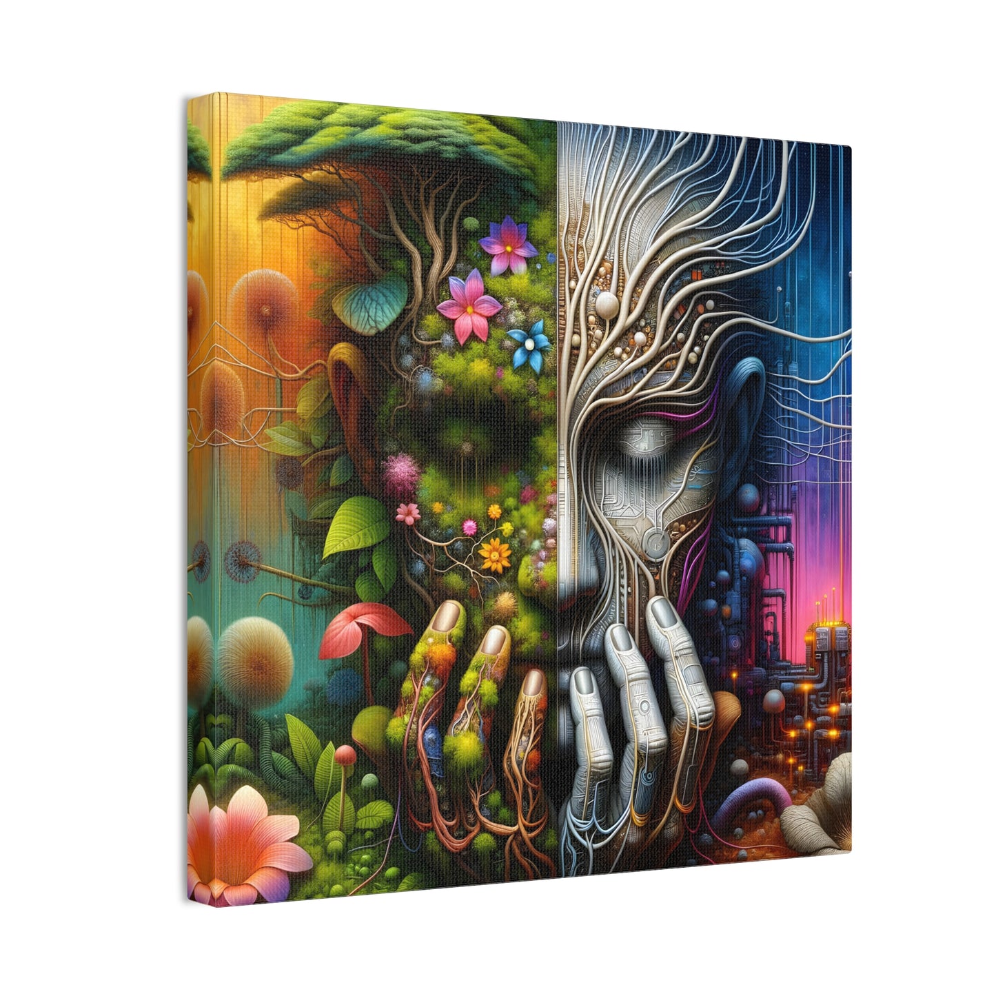 Duality Canvas Art - Stunning Stretched Wall Decor
