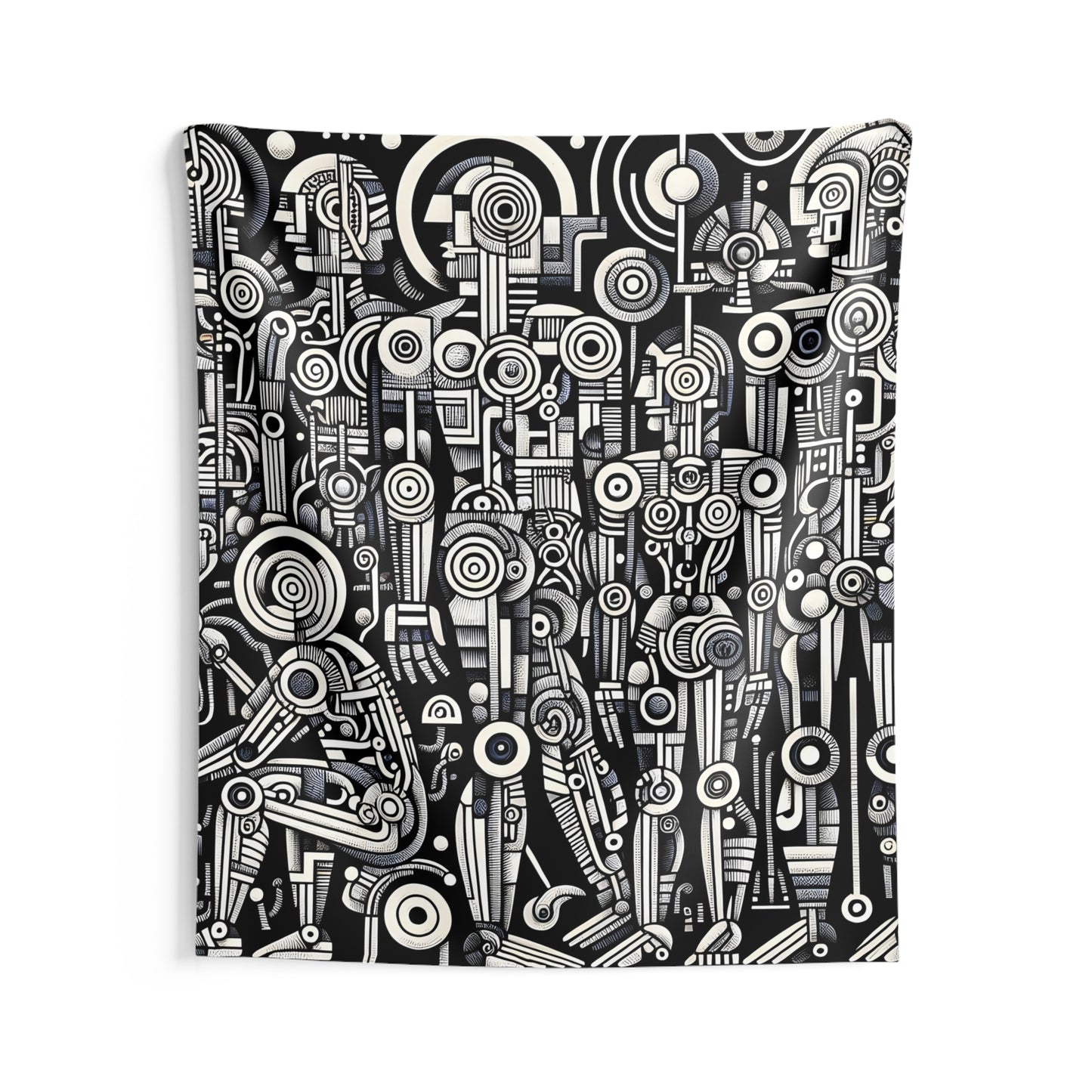 Robotz Indoor Wall Tapestry, Boho Wall Art, Wall Hanging Tapestry, Aesthetic Accessories