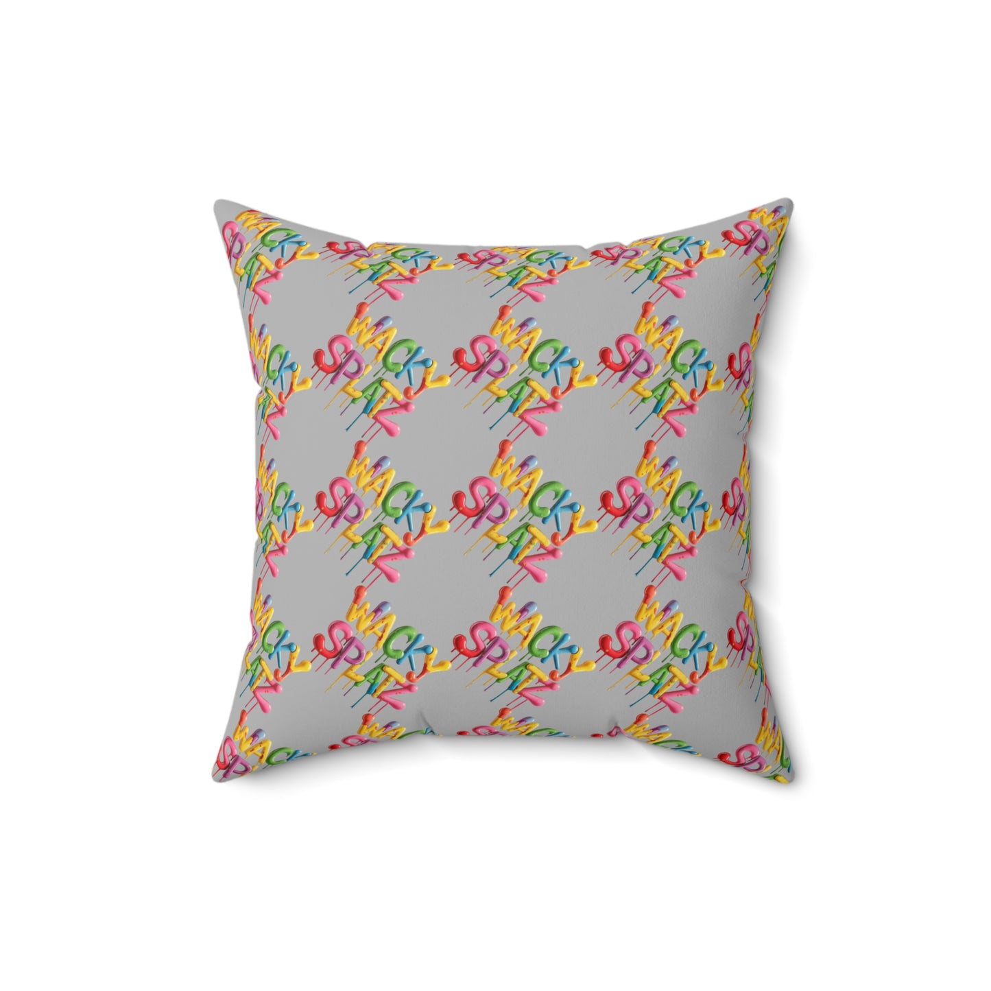 Dual-Wacky Spun Polyester Square Pillow