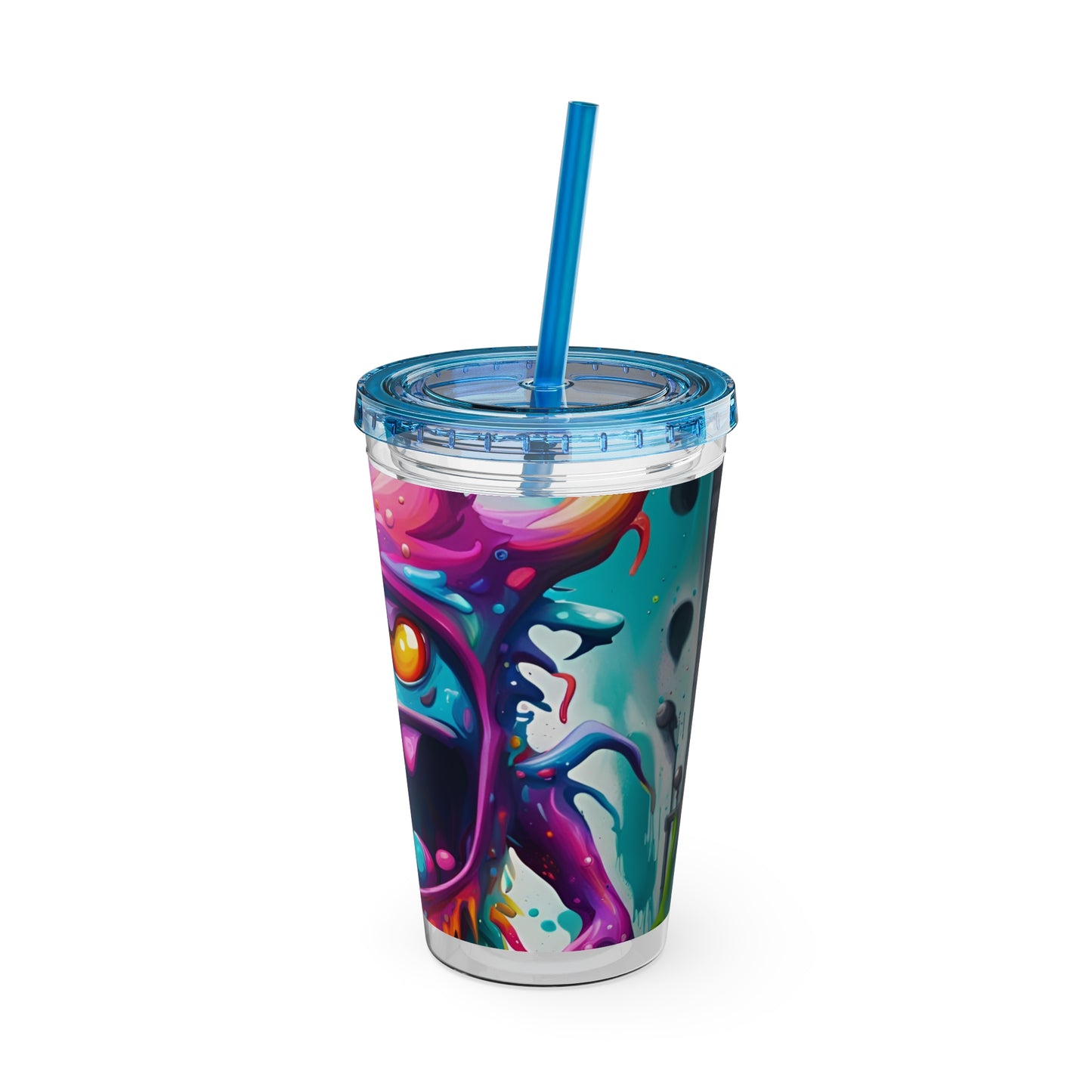 Wacky Tumbler with Straw, 16oz