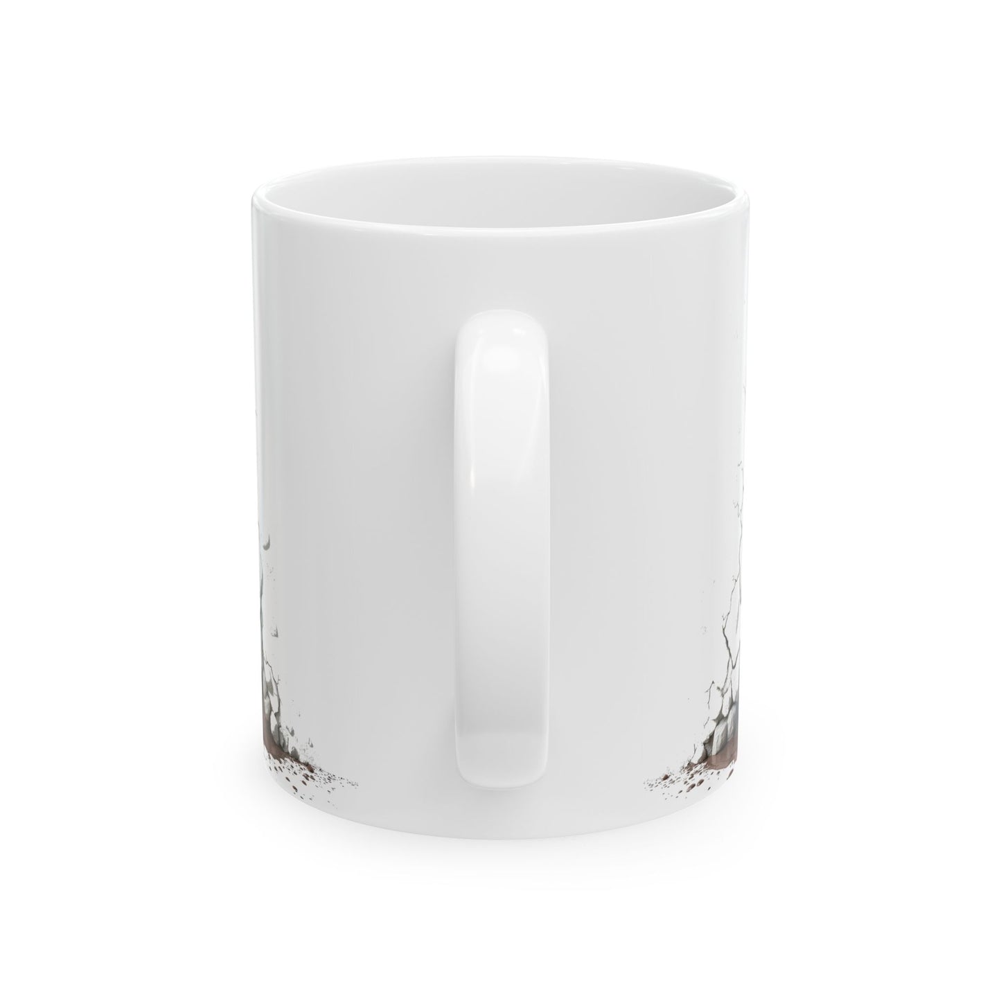 Unique Cracked  Ceramic Mug -  Home Decor, Coffee Enthusiasts