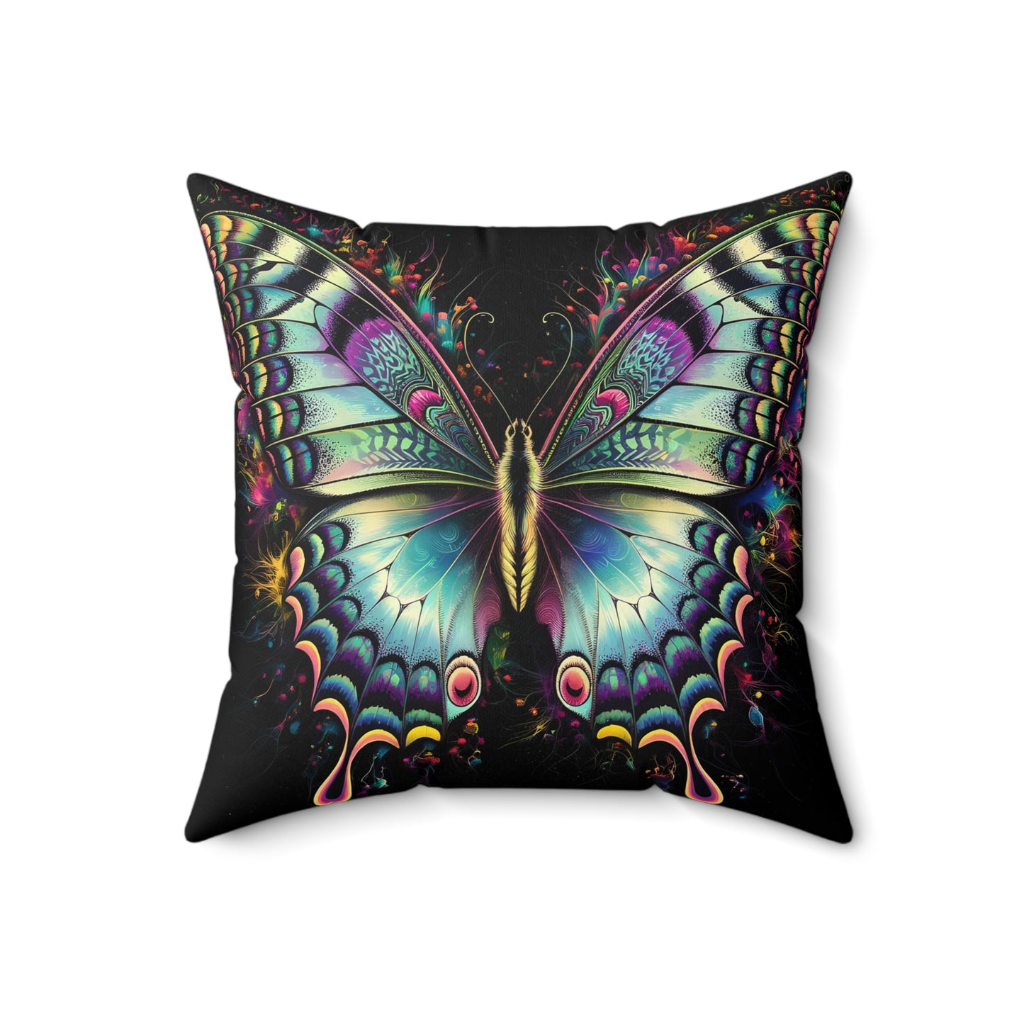 Butterflyz Spun Polyester Square Pillow