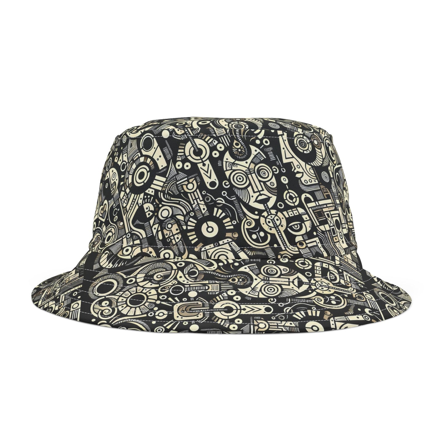 SNRG Robotz Bucket Hat, Unique Streetwear Cap, Hip Hop Headwear,  Fashion Accessory, Trendy Hat