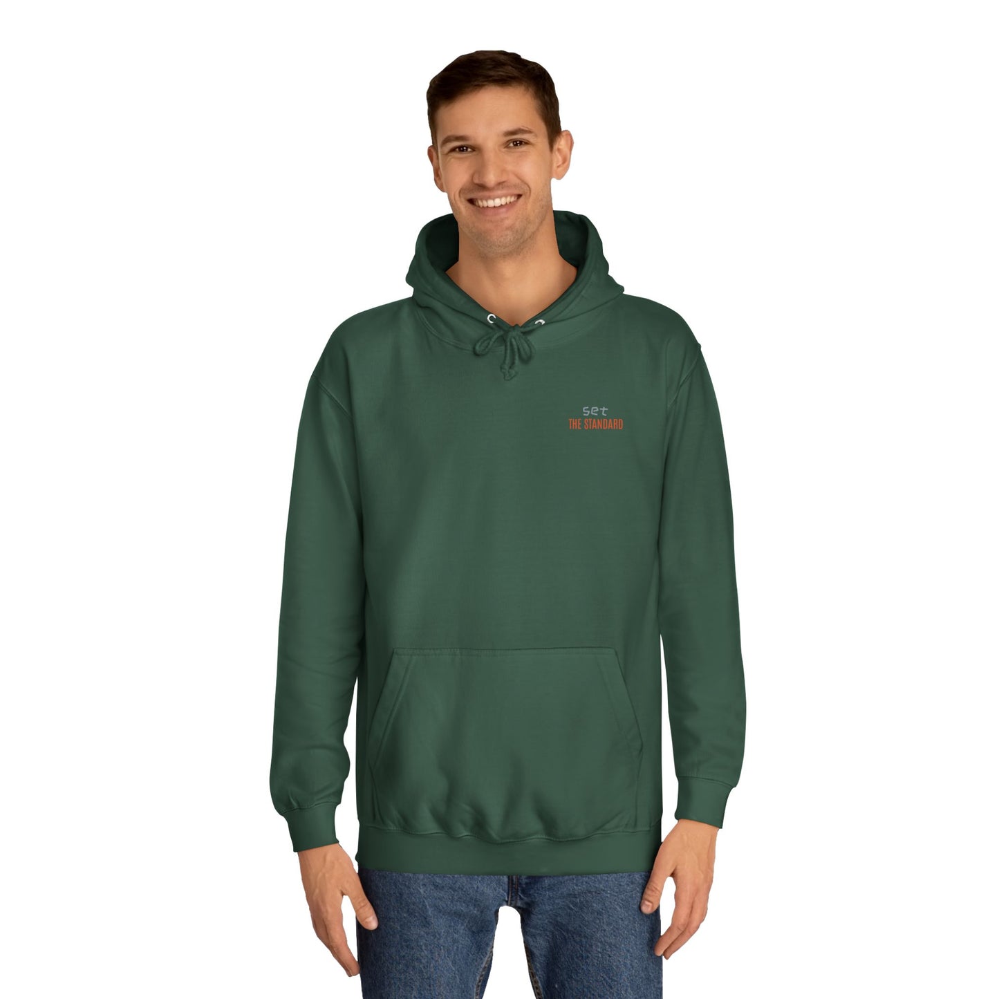 SNRG Unisex Hoodie - Set the Standard, Sweatshirt, Hooded Jacket, Casual Pullover, Trendy Apparel, Outerwear, Hoodie