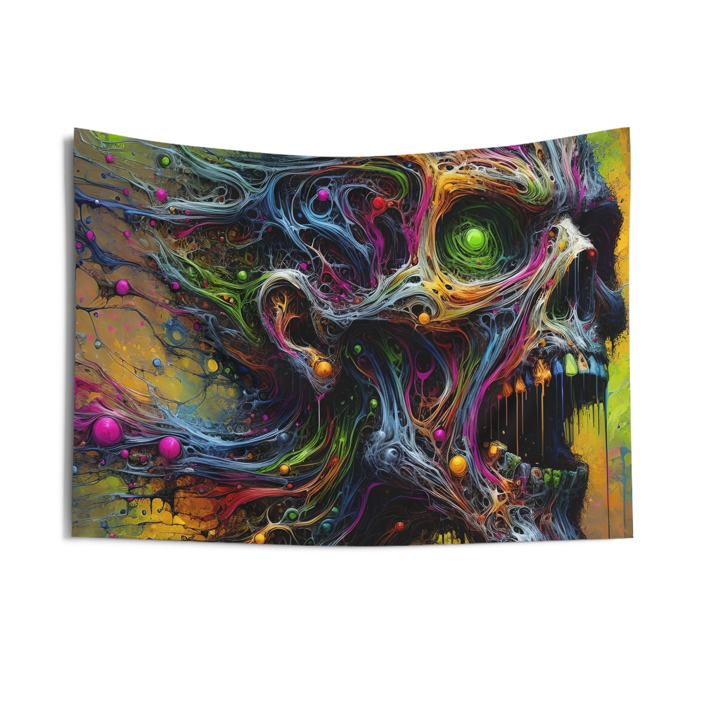 Neural Zombie Indoor Wall Tapestry