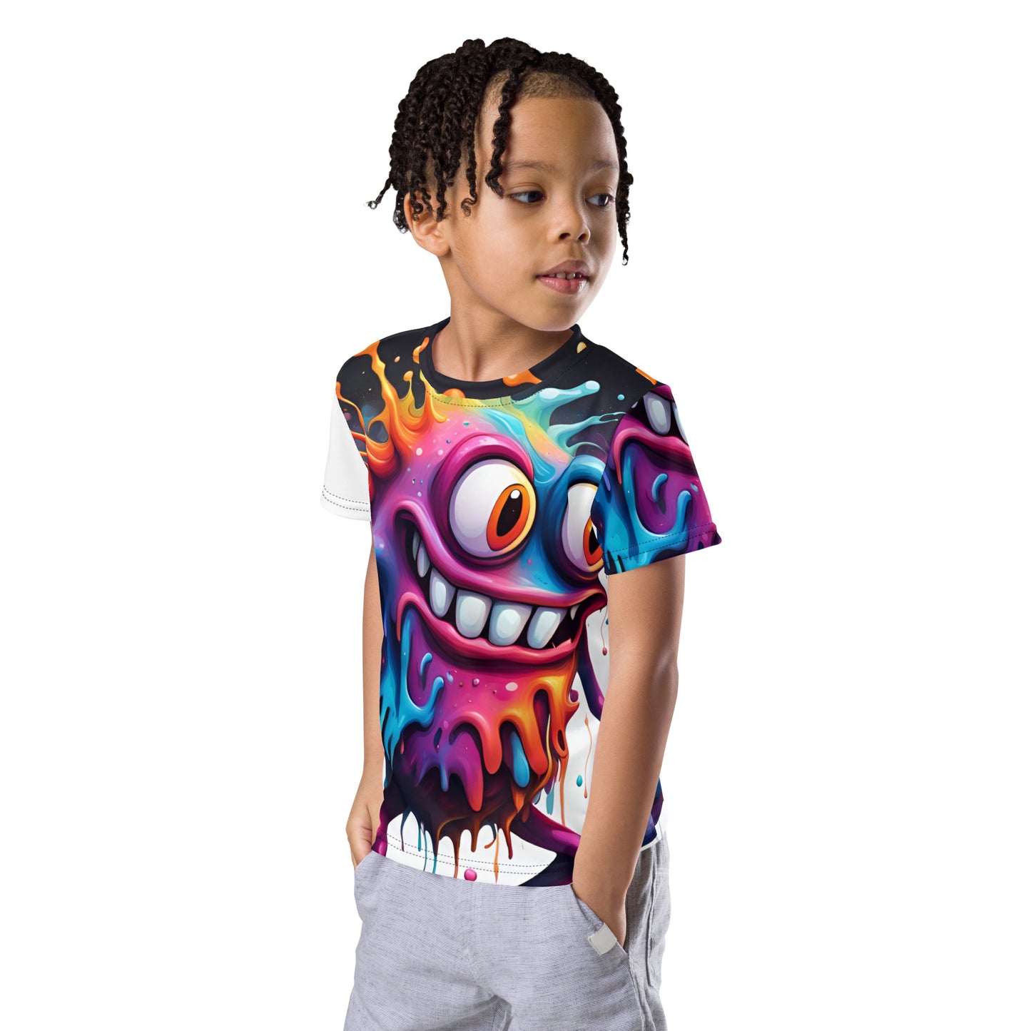 Wacky Style Kids Crew Neck T-Shirt