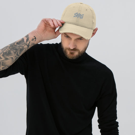 Branded Distressed Dad Hat